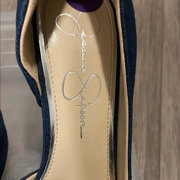 Jessica Simpson Blue Women's Heels - Picture 2 of 6